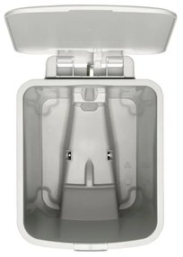 Coș cu pedală Brabantia StepUp 1008480, 16 L, Materiale ecologice, Deschidere mare, Gri deschis