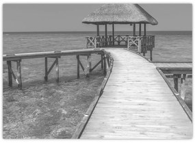 Tablou pe sticlă - Maldive (70x50 cm)