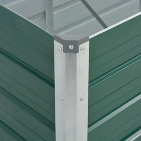 Strat inaltat de gradina, verde, 320x80x45 cm otel galvanizat 1, Verde, 320 x 80 x 45 cm