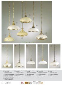 Lustra design clasic cu inaltime reglabila Landhaus alama antic/ sticla champagne