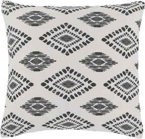 Fata de perna Aix din bumbac, 50x50cm, white & black