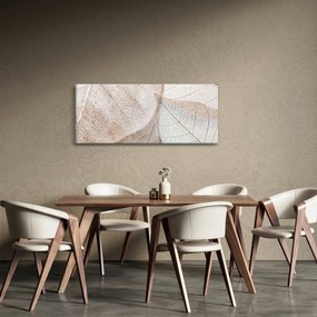 Tablou - Frunze bej (120x50 cm)