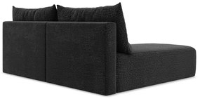 Colțar negru extensibil/cu spațiu de depozitare (cu colț pe partea stângă) Kalena – Makamii