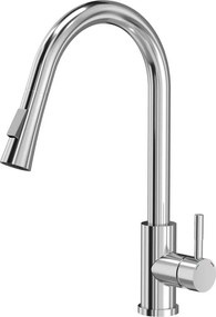 Baterie bucatarie cu dus extensibil Quadron Pop Julia finisaj crom lucios