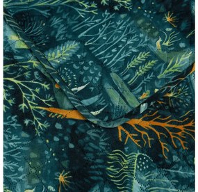 Cuvertura de pat cu model NEON FOREST, colorata Dimensiune: 170 x 210 cm