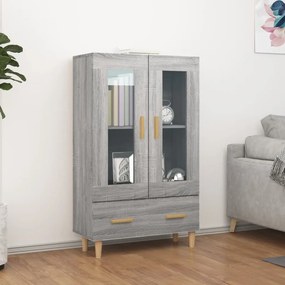 vidaXL Dulap înalt, gri sonoma, 70x31x115 cm, lemn compozit