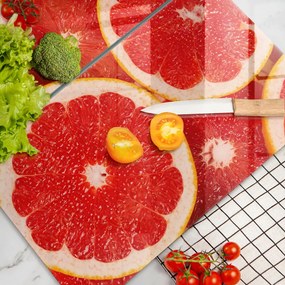 Tocător sticlă Felii de grapefruit