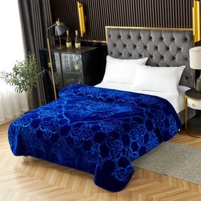 Pătură Cocolino gofrată, bleumarin, 200x240 cm, 2,3 kg, PGU07