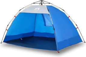vidaXL Cort camping 2 persoane albastru azur impermeabil setare rapidă
