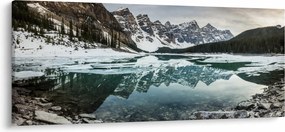Tablou - lacul iarna (120x50 cm)