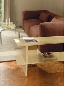 Etajeră galbenă din metal 160x57x37 cm Hes – noo.ma