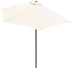 Umbrela soare terasa Semicirculara Crem Protectie UV 50+