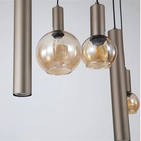 Lustra cu 8 pendule mixte Lyon