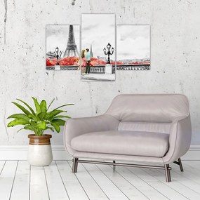 Tablou îndrăgostiții în Paris (90x60 cm)