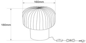 Lampă de masă Lucide 78595/01/02 JANY 1xE14/25W/230V auriu