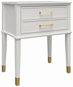 Noptieră albă Westerleigh – CosmoLiving by Cosmopolitan