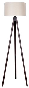 Lampadar Duolla 1xE27/60W/230V d. 44 cm crem/wenge