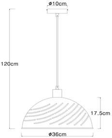 Lustră pe cablu LENNA 1xE27/60W/230V Globo 54660H