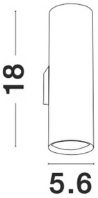 Aplica de perete design modern Nosa alb NVL-9450881