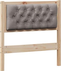 vidaXL Tăblie cap Altele Maroniu și taupe 80 cm Lemn masiv de pin