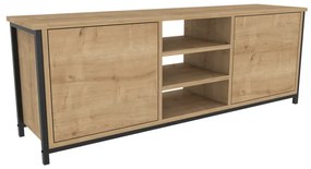 Comoda TV Otis - Negru, Oak