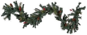 Ghirlandă de Crăciun 180 cm Thorfinn (verde) (cu iluminat). 1076094
