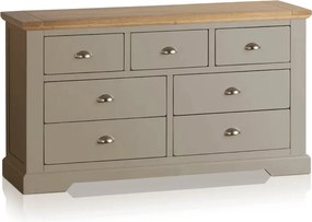 Comodă lemn masiv gri Ives III Personalizabilă, 141 × 43 × 77 cm