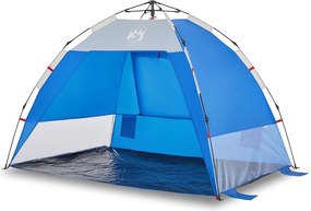 vidaXL Cort camping 2 persoane albastru azur impermeabil setare rapidă