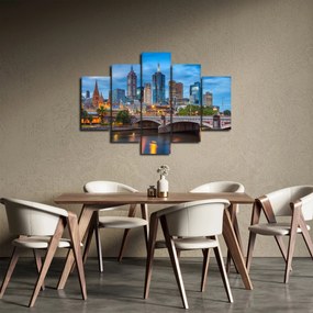 Tablou cu orașul Melbourne (150x105 cm)