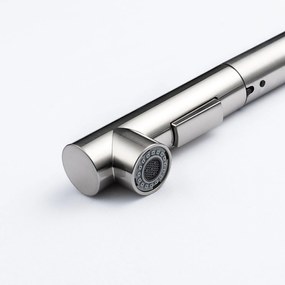 Baterie bucătărie cu duș extractabil - 282 oțel inoxidabil Satinat P14A