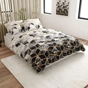 Lenjerie de pat din microfibra ATHENA negru Dimensiune lenjerie de pat: 70 x 90 cm | 140 x 200 cm