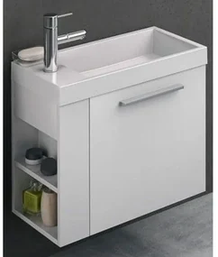 Set mobilier baie (masca si lavoar) Kolpa San Kiki 61x30xH51 cm, deschidere dreapta, alb