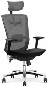 Scaun de birou Ambasador negru gri