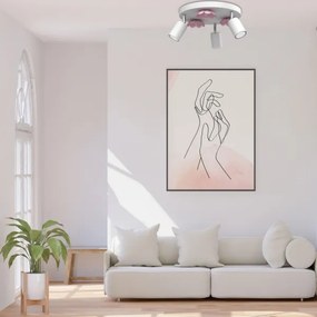 Spot FLOWER 3xGU10/8W/230V alb