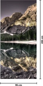 Fototapet pentru ușă - Lac în munți (95x205cm)