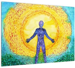 Tablou pe sticlă - Puterea spiritului (70x50 cm)