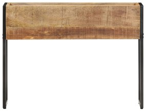 Jardiniera, 90 x 20 x 68 cm, lemn de mango nefinisat 1, 90 x 20 x 68 cm, lemn de mango nefinisat