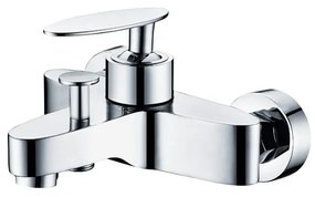 Baterie cada inox cu furtun, suport si para de dus, Genius Foglia