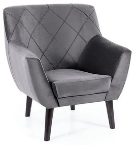 Fotoliu Kier 1 Catifea Gri BLUVEL 14