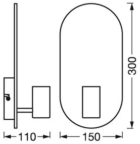 Aplică DECOR WOOD 1xE27/8W/230V Ledvance