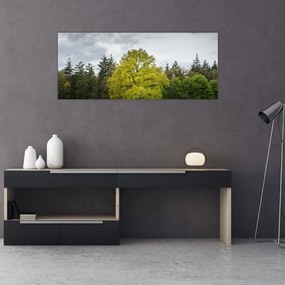 Tablou - Copac verde în câmp (120x50 cm)
