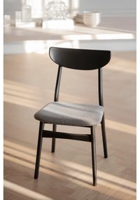 Scaune de dining negre 2 buc. Rodham - Rowico