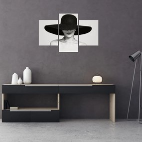 Tablou - Femeia cu pălărie (90x60 cm)