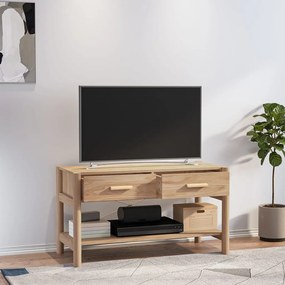 Comoda TV, 82x38x45 cm, lemn prelucrat 1, Maro