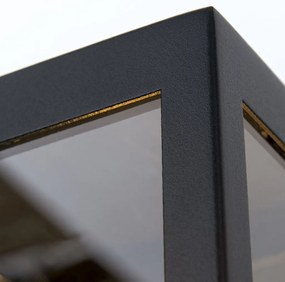 Aplica de exterior stil contemporan IP44 LUMINA negru/alama