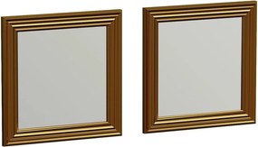 Set 2 oglinzi BALE, auriu, 40x3x40 cm