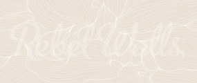 Fototapet, Plantain Lilies, Warm Beige, Rebel Walls