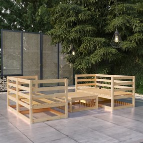 3075254 vidaXL Set mobilier de grădină, 5 piese, lemn masiv de pin