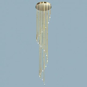 Lustra casa scarii, cristal Swarovski Spectra, Spiral 340cm
