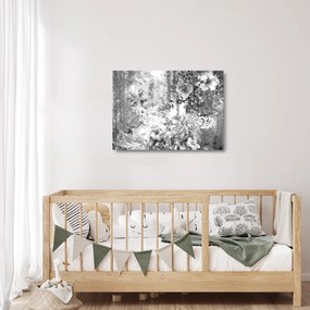 Tablou pe sticlă - Grădină romantică (70x50 cm)